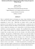 Cover page: Statistical and machine learning-based durability-testing strategies for energy storage