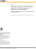 Cover page: Correction: The Effect of Ginger (Zingiber officinale) on Platelet Aggregation: A Systematic Literature Review.