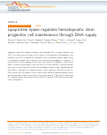 Cover page: Lipoprotein lipase regulates hematopoietic stem progenitor cell maintenance through DHA supply