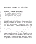 Cover page: Effective action for relativistic hydrodynamics: fluctuations, dissipation, and entropy inflow