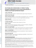 Cover page: Oral Ondansetron Administration in Children Seeking Emergency Department Care for Acute Gastroenteritis: A Patient-Level Propensity-Matched Analysis