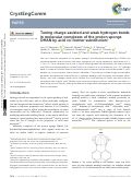 Cover page: Tuning charge-assisted and weak hydrogen bonds in molecular complexes of the proton sponge DMAN by acid co-former substitution