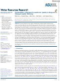 Cover page: Sustainability of Regional Groundwater Quality in Response to Managed Aquifer Recharge