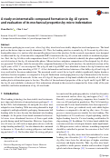 Cover page: A study on intermetallic compound formation in Ag–Al system and evaluation of its mechanical properties by micro-indentation