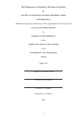 Cover page: Net Responses in Nonlinear Dynamical Systems