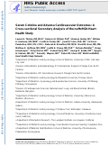 Cover page: Serum Cotinine and Adverse Cardiovascular Outcomes: A Cross-sectional Secondary Analysis of the nuMoM2b Heart Health Study