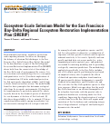 Cover page: Ecosystem-scale Selenium Model for the San Francisco Bay-Delta Regional Ecosystem Restoration Implementation Plan