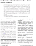 Cover page: Gas Atomization of Amorphous Aluminum: Part I. Thermal Behavior Calculations