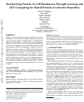 Cover page: Synthesizing Particle-In-Cell Simulations through Learning and GPU Computing for Hybrid Particle Accelerator Beamlines