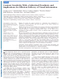 Cover page: Contrast Sensitivity With a Subretinal Prosthesis and Implications for Efficient Delivery of Visual InformationContrast Sensitivity With a Subretinal Prosthesis