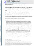 Cover page: Temporal patterns of self-weighing behavior and weight changes assessed by consumer purchased scales in the Health eHeart Study