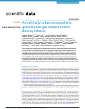 Cover page: A multi-city urban atmospheric greenhouse gas measurement data synthesis