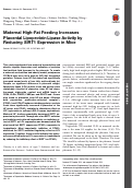 Cover page: Maternal High-Fat Feeding Increases Placental Lipoprotein Lipase Activity by Reducing SIRT1 Expression in Mice.