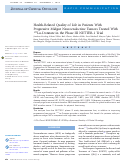 Cover page: Health-Related Quality of Life in Patients With Progressive Midgut Neuroendocrine Tumors Treated With 177Lu-Dotatate in the Phase III NETTER-1 Trial