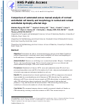 Cover page: Comparison of automated vs manual analysis of corneal endothelial cell density and morphology in normal and corneal endothelial dystrophy‐affected dogs