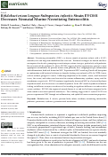 Cover page: Bifidobacterium longum Subspecies infantis Strain EVC001 Decreases Neonatal Murine Necrotizing Enterocolitis