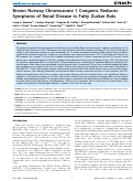 Cover page: Brown Norway Chromosome 1 Congenic Reduces Symptoms of Renal Disease in Fatty Zucker Rats