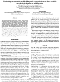 Cover page: Evaluating an ensemble model of linguistic categorization on three variable morphological patterns in Hungarian