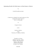 Cover page: Optimizing Parallel Job Performance in Data-Intensive Clusters