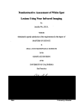 Cover page: Nondestructive assessment of white spot lesions using near infrared imaging